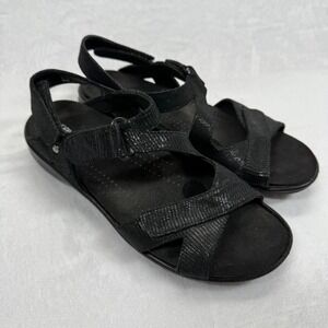 Revere Black Sandals Adjustable Comfort Straps Size 41 READ